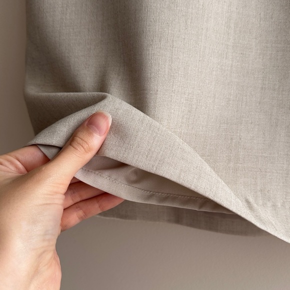 Amanda & Chelsea Pencil Skirt, Contemporary Fit Stretch Skirt, Stone, Size 4 NWT - Picture 7 of 16